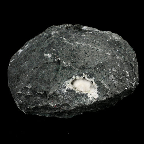 Okenite Big Puffballs Inside Chalcedony Geode Natural Mineral Specimen # B 5701