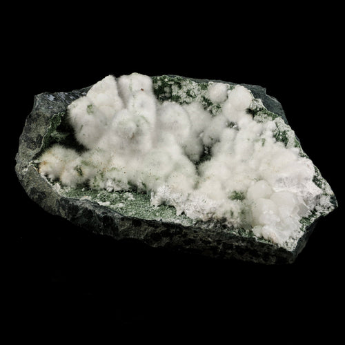 Okenite Big Puffballs Inside Chalcedony Geode Natural Mineral Specimen # B 6169