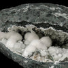 Okenite Big Puffballs with Gyrolite in Geode Natural Mineral Specimen # B 5867