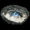 Okenite Big Puffballs Inside with Gyrolite inside Geode Natural Mineral Specimen # B 5872