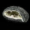 Okenite Big Puffballs with calcite & Gyrolite inside Geode Natural Mineral Specimen # B 5865