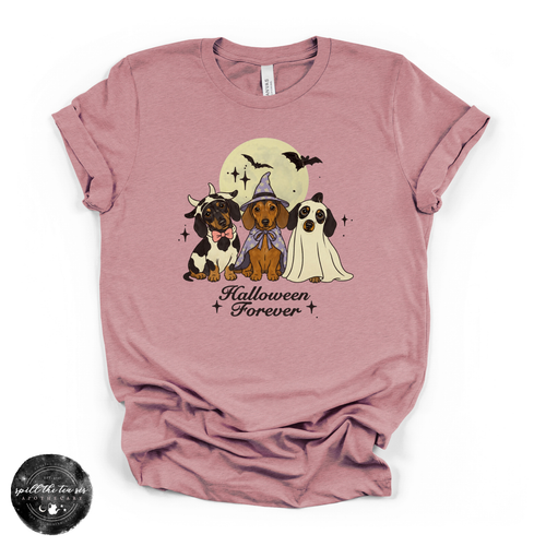 Dachshund Halloween Tee | Cute Halloween Wiener Dog Graphic T-Shirt