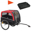 Dog Bike Trailer, Pet Cart Bicycle Carrier with 20 Air Tires, Quick-Release Wheels, Reflectors, Flag
