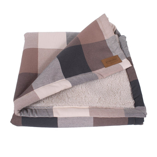 Pendleton Block Plaid Pet Throw + Lamb Gift Set