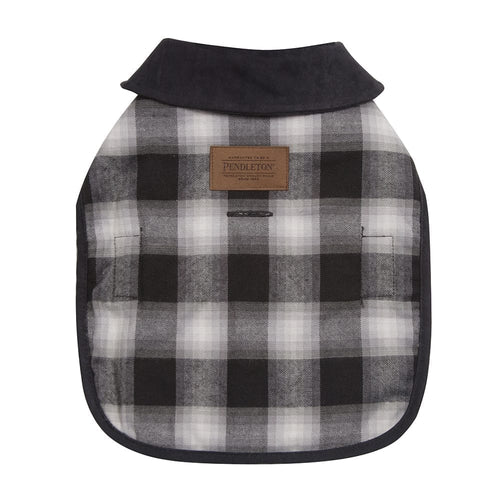 Pendleton Charcoal Ombre Plaid Dog Coat