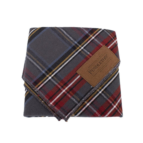 Pendleton Grey Stewart Tartan Plaid Bandana for Dogs