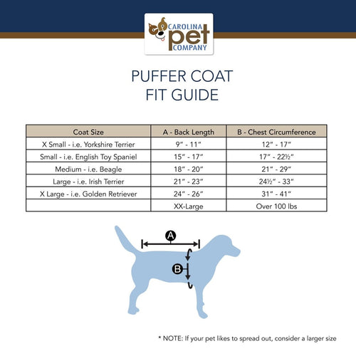 Pendleton Pilot Rock Puffer Dog Coat