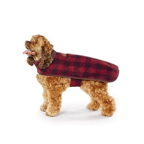 Pendleton Red Ombre Plaid Dog Coat