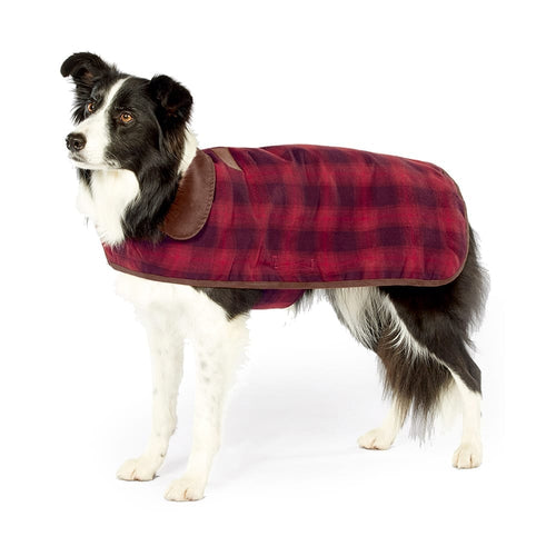 Pendleton Red Ombre Plaid Dog Coat