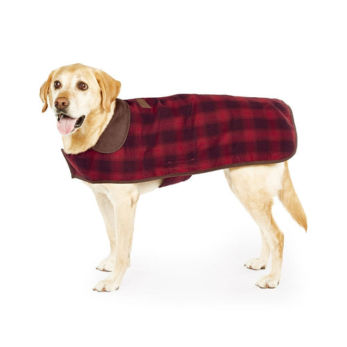 Pendleton Red Ombre Plaid Dog Coat