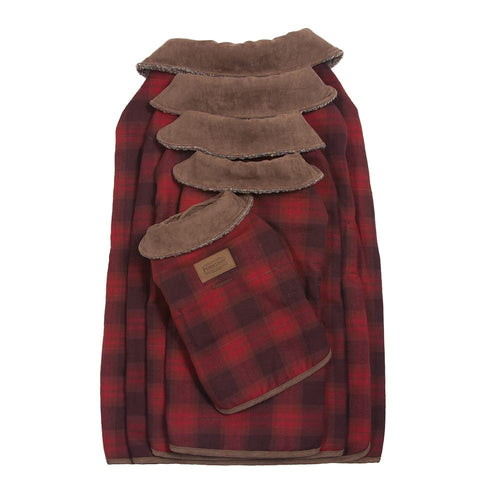 Pendleton Red Ombre Plaid Dog Coat