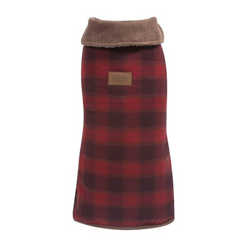 Pendleton Red Ombre Plaid Dog Coat