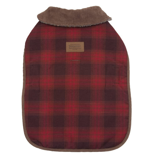 Pendleton Red Ombre Plaid Dog Coat