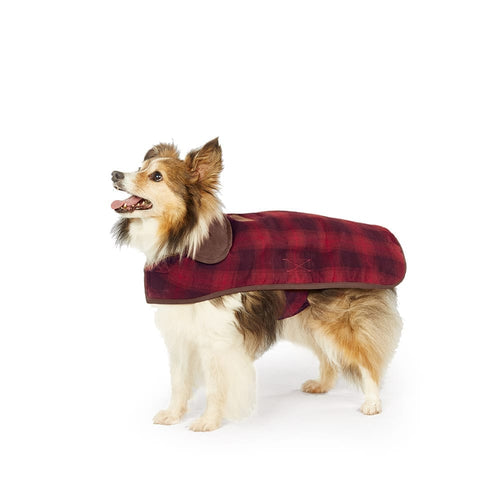 Pendleton Red Ombre Plaid Dog Coat