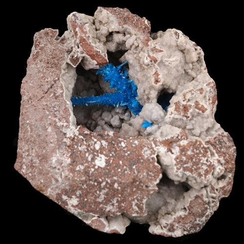 Pentagonite on Chalcedony Rare Find Natural Mineral Specimen # B 5793