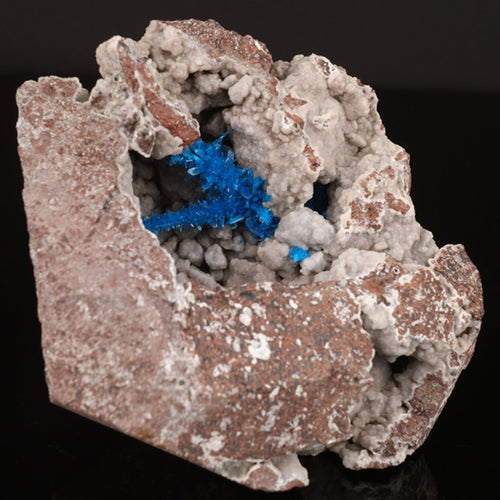 Pentagonite on Chalcedony Rare Find Natural Mineral Specimen # B 5793