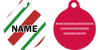 Peppermint Stick HD Dog ID Tag