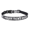 Personalized Bandana Black Dog Collar