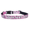 Personalized Bandana Pink Dog Collar