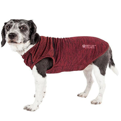 Pet Life ® Active 'Aero-Pawlse' Quick-Dry and 4-Way-Stretch Yoga Fitness Dog T-Shirt Tank Top