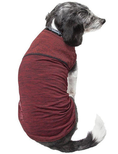 Pet Life ® Active 'Aero-Pawlse' Quick-Dry and 4-Way-Stretch Yoga Fitness Dog T-Shirt Tank Top