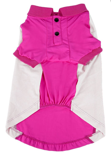 Pet Life ® Active 'Barko Pawlo' Relax-Stretch Quick-Drying Performance Dog Polo T-Shirt