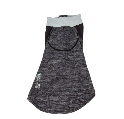 Pet Life ® Active 'Chewitt Wagassy' 4-Way-Stretch Yoga Fitness Long-Sleeve Dog T-Shirt