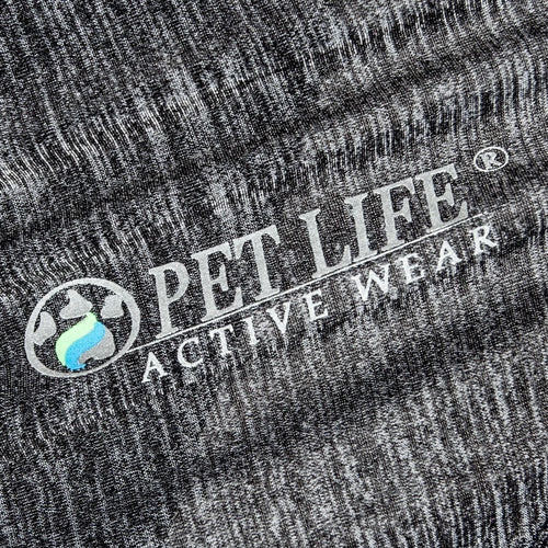 Pet Life ® Active 'Chewitt Wagassy' 4-Way-Stretch Yoga Fitness Long-Sleeve Dog T-Shirt