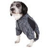 Pet Life ® Active 'Downward Dog' 4-Way-Stretch Fitness Yoga Dog Tracksuit Hoodie