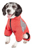 Pet Life ®  Active 'Fur-Breeze' Medium-weight 4-Way-Stretch Full Body Hooded Dog Yoga sweater