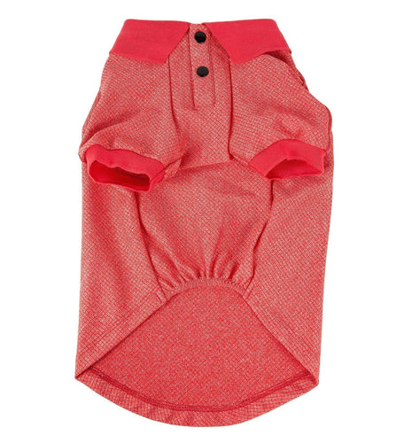 Pet Life ® Active 'Fur-Flex' Stretch and Quick-Dry Anti-Odor Fitness Yoga Dog Polo T-Shirt