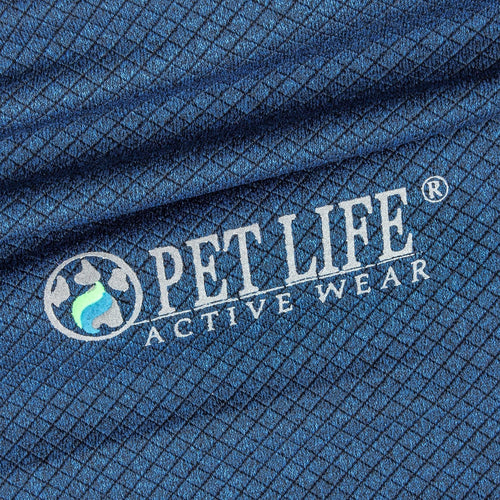 Pet Life ® Active 'Fur-Flex' Stretch and Quick-Dry Anti-Odor Fitness Yoga Dog Polo T-Shirt