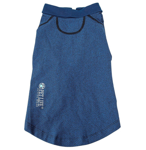 Pet Life ® Active 'Fur-Flex' Stretch and Quick-Dry Anti-Odor Fitness Yoga Dog Polo T-Shirt