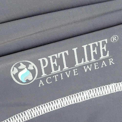 Pet Life ®  Active 'Racerbark' 4-Way-Stretch Yoga Fitness Dog T-Shirt Tank Top