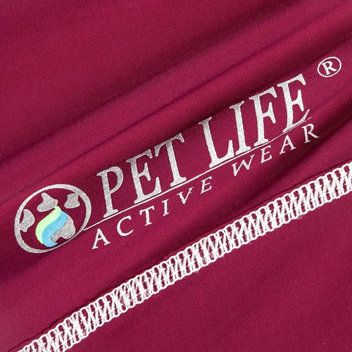 Pet Life ®  Active 'Racerbark' 4-Way-Stretch Yoga Fitness Dog T-Shirt Tank Top