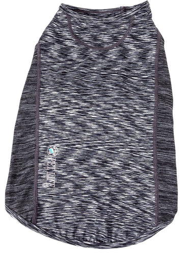 Pet Life ® Active 'Warf Speed' Heathered Ultra-Stretch Yoga Fitness Dog T-Shirt