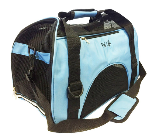 Pet Life ® 'Altitude Force' Airline Approved Sporty Zippered Folding Fashion Pet Dog Carrier