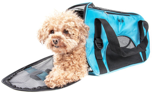 Pet Life ® 'Altitude Force' Airline Approved Sporty Zippered Folding Fashion Pet Dog Carrier