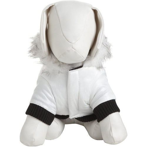 Pet Life ® Aspen Winter-White 3M Insulated Fashion Pet Parka Dog Coat