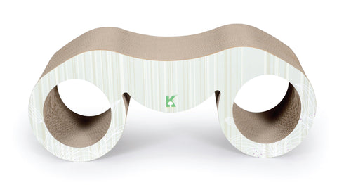 Pet Life ® 'Binocular' Premium Quality Kitty Cat Scratcher Lounger Lounge with Catnip