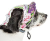 Pet Life ®  'Botanic Bark' Floral UV Protectant Adjustable Fashion Canopy Brimmed Dog Hat Cap