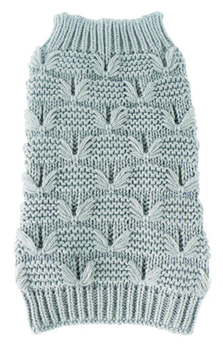 Pet Life ® Butterfly Stitched Heavy Cable Knitted Fashion Turtle Neck Dog Sweater