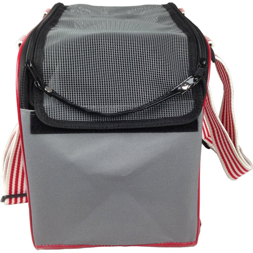 Pet Life ® 'Candy Cane' striped Fashion Designer Travel Pet Dog Carrier