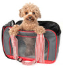 Pet Life ® 'Candy Cane' striped Fashion Designer Travel Pet Dog Carrier