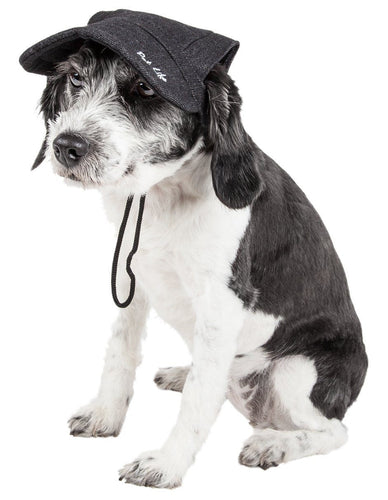 Pet Life ®  'Cap-Tivating' UV Protectant Adjustable Fashion Dog Hat Cap