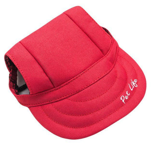 Pet Life ®  'Cap-Tivating' UV Protectant Adjustable Fashion Dog Hat Cap