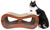 Pet Life ® 'Cat-Eyed' Contoured Designer Premium Quality Kitty Cat Scratcher Lounger with Catnip