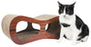 Pet Life ® 'Cat-Eyed' Contoured Designer Premium Quality Kitty Cat Scratcher Lounger with Catnip