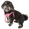 Pet Life ®  'Chichi Shaggy' Mesh Reversed Adjustable Fashion Dog Harness W/ Shaggy Neck Tie