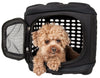 Pet Life ® 'Circular Shelled' Perforated Lightweight Collapsible Military Grade Travel Pet Dog Carrier